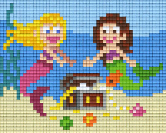 Mermaids One [1] Baseplate PixelHobby Mini-mosaic Art Kits